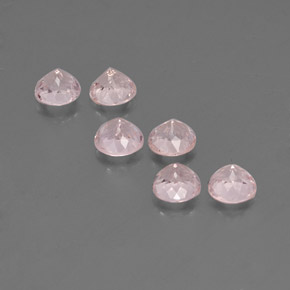 Pedras preciosas de morganita rosa natural de  ct, corte redondo, VVS-VS