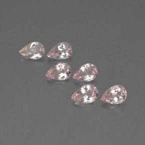 Pedras preciosas de morganita rosa natural de  ct, formato de pêra, VVS-VS