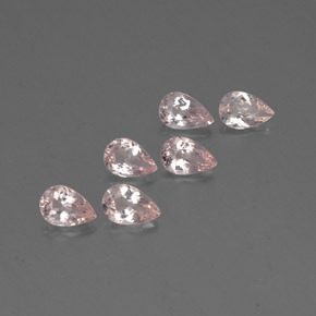 Pedras preciosas de morganita rosa natural de  ct, formato de pêra, VVS-VS