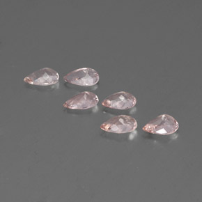 Pedras preciosas de morganita rosa natural de  ct, formato de pêra, VVS-VS