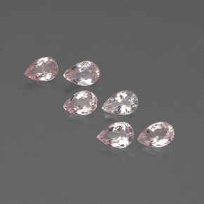 Pedras preciosas de morganita rosa natural de  ct, formato de pêra, VVS-VS