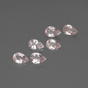 Pedras preciosas de morganita rosa natural de  ct, formato de pêra, VVS-VS