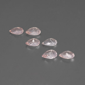 Pedras preciosas de morganita rosa natural de  ct, formato de pêra, VVS-VS