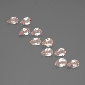 Pedras preciosas de morganita rosa natural de  ct, formato de pêra, VS