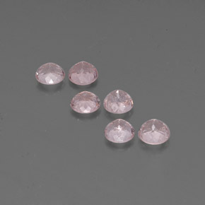 Pedras preciosas de morganita rosa natural de  ct, corte redondo, VS