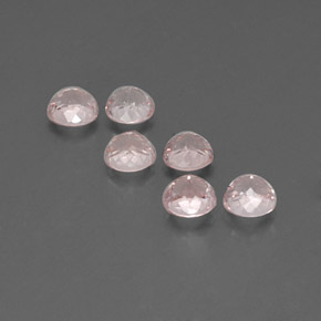 Pedras preciosas de morganita rosa natural de  ct, corte redondo, VVS-VS