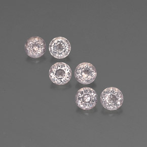 Pedras preciosas de morganita rosa natural de  ct, corte redondo, VVS-VS