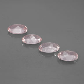 Pedras preciosas de morganita rosa natural de  ct, corte oval, VVS