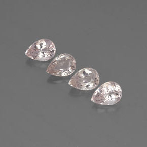 Pedras preciosas de morganita rosa natural de  ct, formato de pêra, VVS-VS