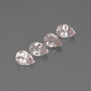 Pedras preciosas de morganita rosa natural de  ct, formato de pêra, VVS-VS