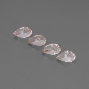 Pedras preciosas de morganita rosa natural de  ct, formato de pêra, VVS-VS