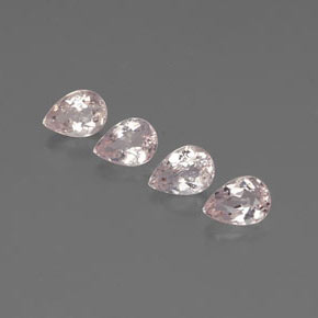 Pedras preciosas de morganita rosa natural de  ct, formato de pêra, VS