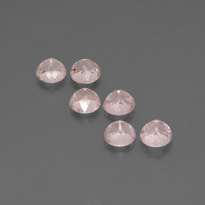 Pedras preciosas de morganita rosa natural de  ct, corte redondo, VVS-VS