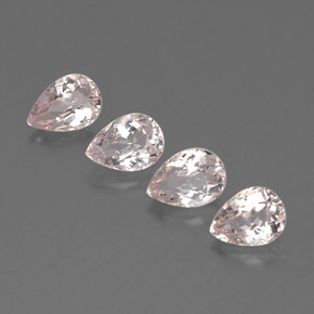 Pedras preciosas de morganita rosa natural de  ct, formato de pêra, VVS-VS