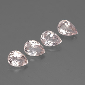 Pedras preciosas de morganita rosa natural de  ct, formato de pêra, VVS-VS