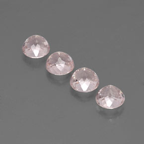 Pedras preciosas de morganita rosa natural de  ct, corte redondo, VVS-VS