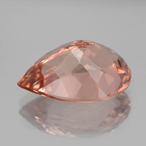 Morganita rosa natural 7,75ct, formato de pêra, VVS