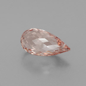 Morganita Rosa salmão Natural 6.86ct, Briolette, SI