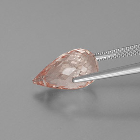 Morganita rosa natural 5,55ct, briolete, SI