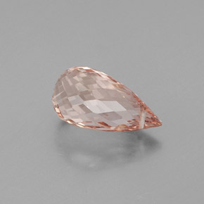 Morganita rosa natural 5,88ct, briolete, VS