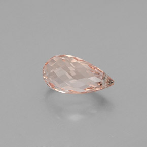Morganita rosa natural 4,16ct, briolete, VS