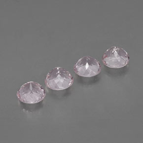 Pedras preciosas de morganita rosa natural de  ct, corte redondo, VVS-VS