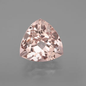 Morganita rosa natural 4,65ct, trillion, VVS-VS