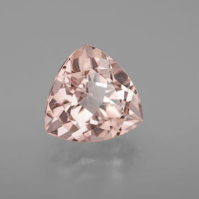 Morganita rosa natural 4,65ct, trillion, VVS-VS