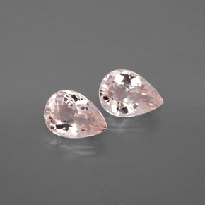 Pedras preciosas de morganita rosa natural de  ct, formato de pêra, VS