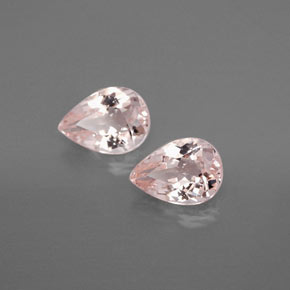 Pedras preciosas de morganita rosa natural de  ct, formato de pêra, VS
