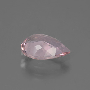 Morganita rosa natural 1,18ct, formato de pêra, VS