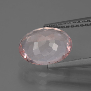 Morganita rosa natural 1,58ct, corte oval, VS