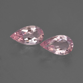 Pedras preciosas de morganita rosa natural de  ct, formato de pêra, VS