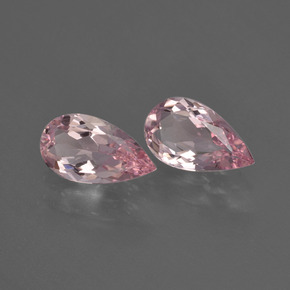 Pedras preciosas de morganita rosa natural de  ct, formato de pêra, VS