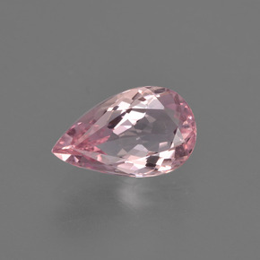 Morganita rosa natural 1,31ct, formato de pêra, VS