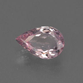 Morganita rosa natural 1,15ct, formato de pêra, VS