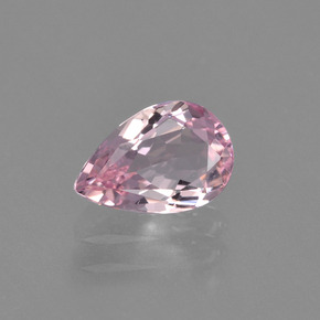 Morganita Luz rosa Natural 0.83ct, Formato de pêra, VVS-VS