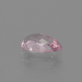 Morganita Luz rosa Natural 0.83ct, Formato de pêra, VVS-VS