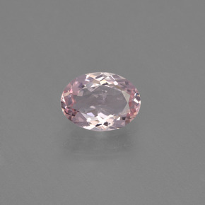 Morganita rosa natural 0,84ct, corte oval, VVS-VS