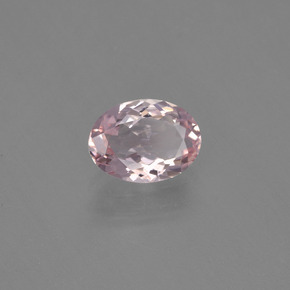 Morganita rosa natural 0,84ct, corte oval, VVS-VS