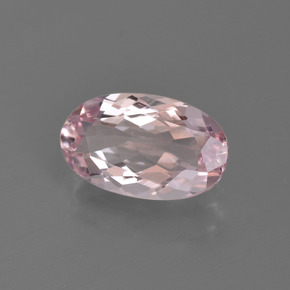 Morganita rosa natural 1,12ct, corte oval, VVS
