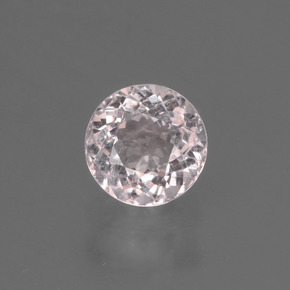 Morganita rosa natural 0,52ct, corte redondo, VS