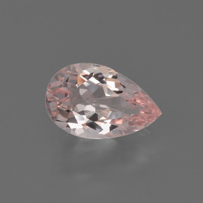 Morganita Luz rosa Natural 0.68ct, Formato de pêra, VVS