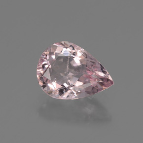 Morganita rosa natural 1,08ct, formato de pêra, VS