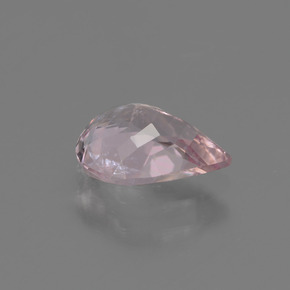 Morganita rosa natural 1,08ct, formato de pêra, VS