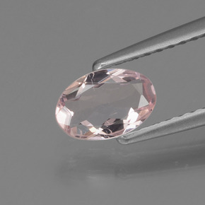 Morganita rosa natural 0,44ct, corte oval, VVS-VS