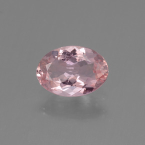Morganita rosa natural 0,84ct, corte oval, VS