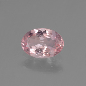 Morganita rosa natural 0,84ct, corte oval, VS