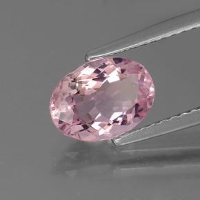 Morganita Luz rosa Natural 1.26ct, Corte Oval, VS