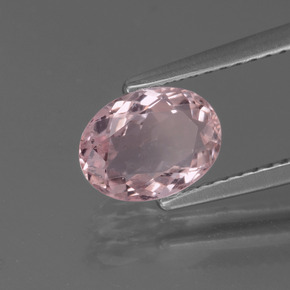 Morganita rosa natural 1,03ct, corte oval, VS